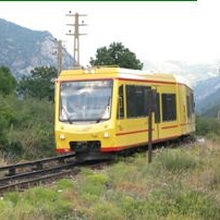 Deux trains jaunes Touristiques Ã  vocation TER